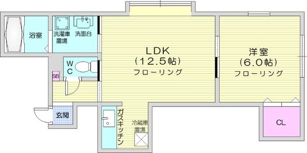 栄町駅 徒歩5分 2階の物件間取画像